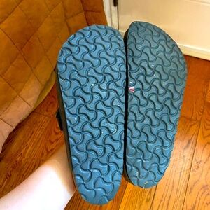 Birkenstock black leather Boston clog,  size 40 or 9.5